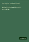 Manuel des dates en forme de dictionnaire