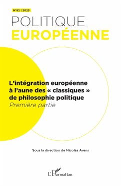 Cover L¿intégration européenne à l¿aune des «classiques» de philosophie politique