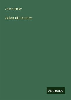 Solon als Dichter - Sitzler, Jakob