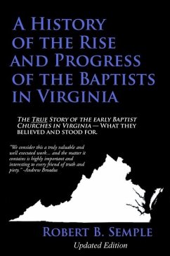 Cover A History of the Rise and Progress of the Baptists in Virginia