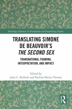 Cover Translating Simone de Beauvoir's The Second Sex