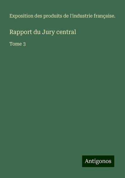 Rapport du Jury central Rapport du Jury central