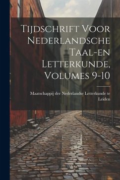 Cover Tijdschrift Voor Nederlandsche Taal-en Letterkunde, Volumes 9-10