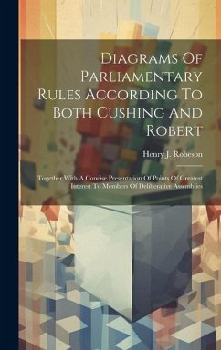 Cover Diagrams Of Parliamentary Rules According To Both Cushing And Robert: Together With A Concise Presentation Of Points Of Greatest Interest To Members O