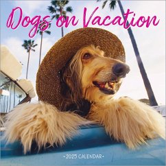 Cover Dogs on Vacation Wall Calendar 2025