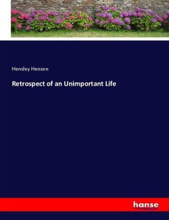 Retrospect of an Unimportant Life Cover Retrospect of an Unimportant Life