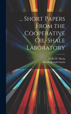 Cover ... Short Papers From the Cooperative Oil-Shale Laboratory