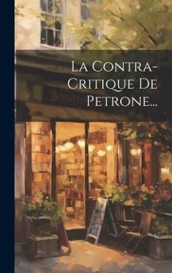Cover La Contra-critique De Petrone...