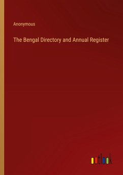 Cover The Bengal Directory and Annual Register