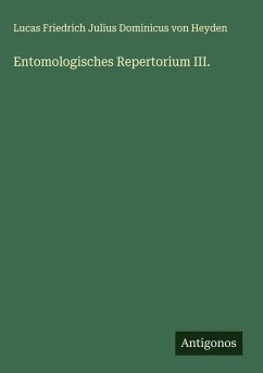 Cover Entomologisches Repertorium III.