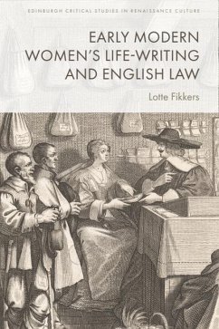 Cover Early Modern Women's Life-Writing and English Law