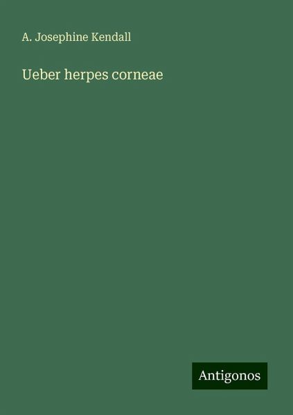 Ueber herpes corneae