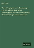 Ueber Dysphgaie bei Erkrankungen von Bronchialdrüsen nebst Bemerkungen über eine mechanische Ursache des Speiseröhrenkrebses