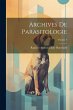 Archives De Parasitologie; Volume 3 - Bild 1