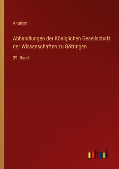 Abhandlungen der Königlichen Gesellschaft der Wissenschaften zu Göttingen