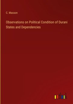 Cover Observations on Political Condition of Durani States and Dependencies