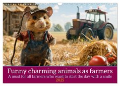 Funny charming animals as farmers (Wall Calendar 2025 DIN A3 landscape), CALVENDO 12 Month Wall Calendar - Ruebsamen, Peter