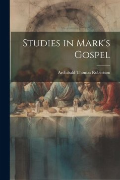 Cover Studies in Mark's Gospel