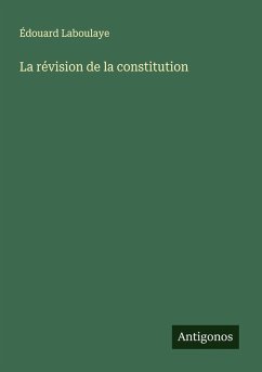 Cover La révision de la constitution