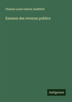 Cover Examen des revenus publics