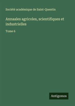 Cover Annaales agricoles, scientifiques et industrielles