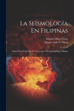 Cover La Seismología En Filipinas
