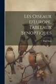 Les oiseaux d'Europe, tableaux synoptiques