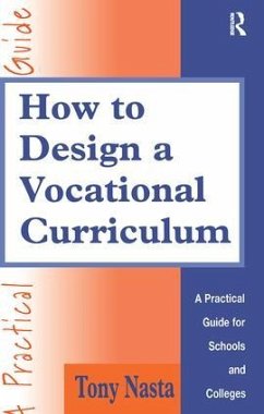 How to Design a Vocational Curriculum - Nasta, Tony