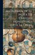 An Alphabetical Index To Claudio... - Bild 1