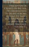 Description De L'egypte Ou Recueil Des Observations Et Des Recherches Qui Ont Été Faites En Egypte Pendant L'expédition De L'armée Française, Volume 1