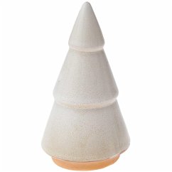 Cover Tannenbaum Porzellan altweiß 15x8x8cm
