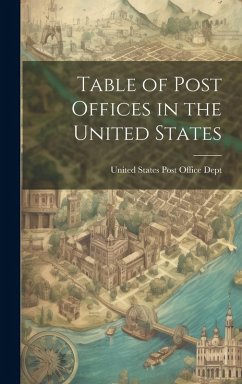 Cover Table of Post Offices in the United States
