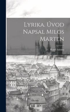 Cover Lyrika. Úvod Napsal Milos Marten
