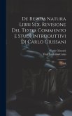 De rerum natura libri sex. Revisione del testo, commento e studi introduttivi di Carlo Giussani: 3-4