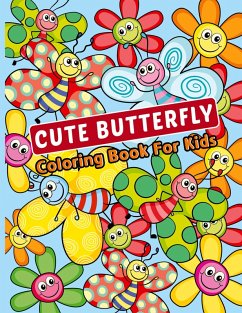 Cover Cute Butterfly Coloring Book for Kids