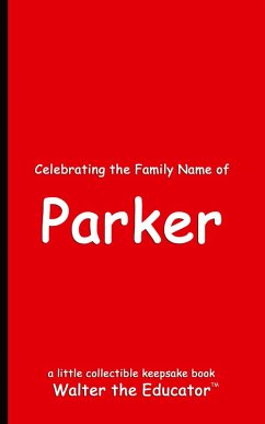 Cover Celebrating the Family Name of Parker
