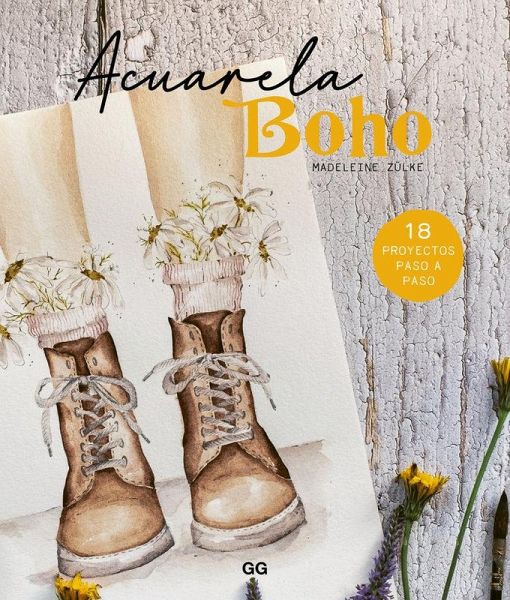 Acuarela boho 18 proyectos paso a paso