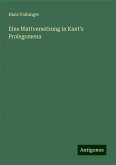 Eine Blattversetzung in Kant's Prolegomena