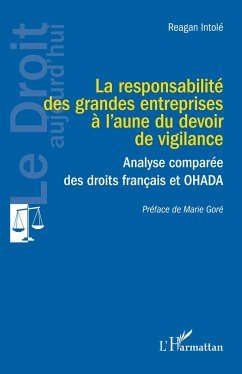 La responsabilité des grandes entreprises à l¿aune du devoir de vigilance - Intolé, Reagan