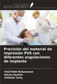 Precisión del material de impresión PVS con diferentes angulaciones de implante