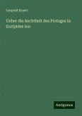 Ueber die Aechtheit des Prologes in Euripides Ion