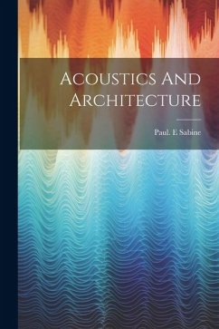 Cover Acoustics And Architecture