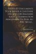 Notes Et Documents Pour Servir A... - Bild 1