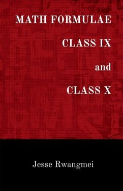 Cover MATH FORMULAE CLASS IX and CLASS X