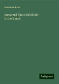 Immanuel Kant's Kritik der Urtheilskraft