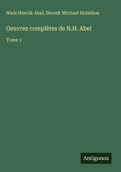 Cover Oeuvres complètes de N.H. Abel