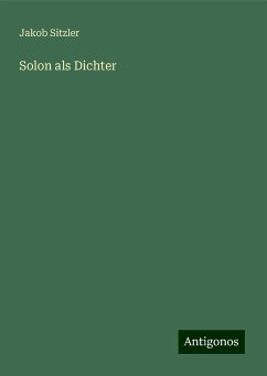 Solon als Dichter - Sitzler, Jakob