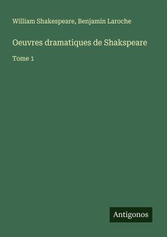 Cover Oeuvres dramatiques de Shakspeare
