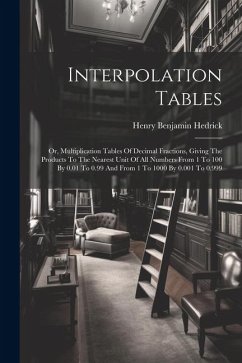 Interpolation Tables - Hedrick, Henry Benjamin