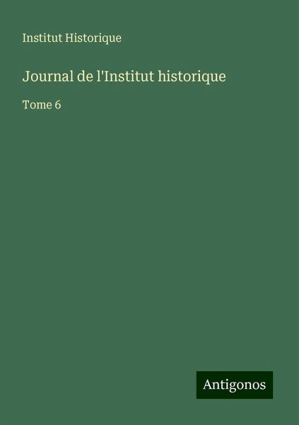 Journal de l'Institut historique